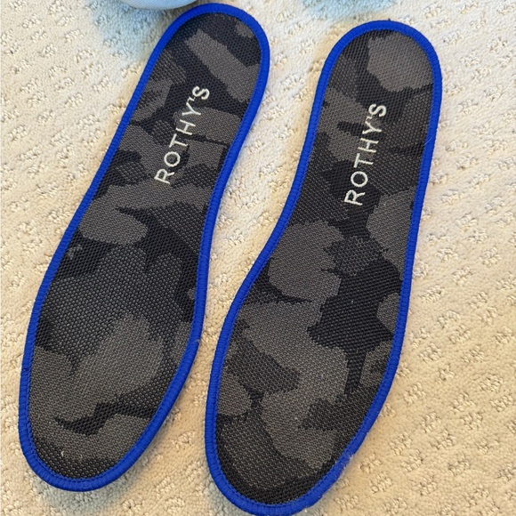 Rothy’s Retired The Original Slip On Sneaker Black Grey Camo Sz 10 - Picture 9 of 10